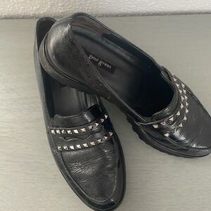Paul Green Ariana black patent leather Loafers. Sz 7.5